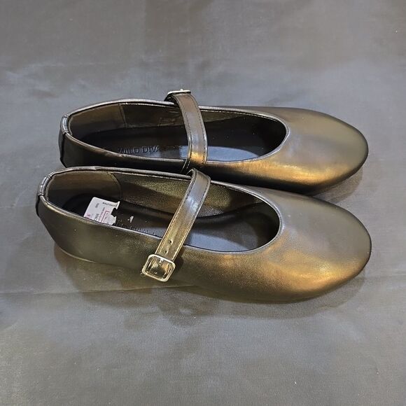 BRAND NEW WILD DIVA LOUNGS MARY-JANE SLIP-ON WOMEN"S FLAT - Picture 7 of 13